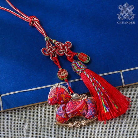 流蘇中國結吊飾-馬上有錢（共五色）