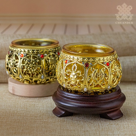 燭台-八吉祥-低腳（共二色）