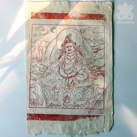 德格印經院拓印黃財神像