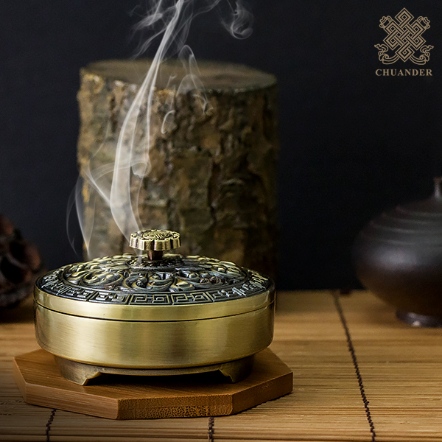 4H香爐-禪意蓮花-青銅色