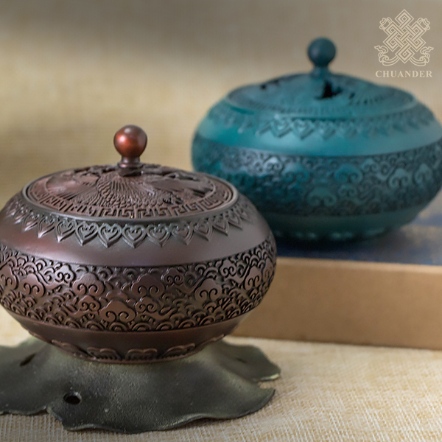 2H圓香爐-祥鶴聚福（共二色）