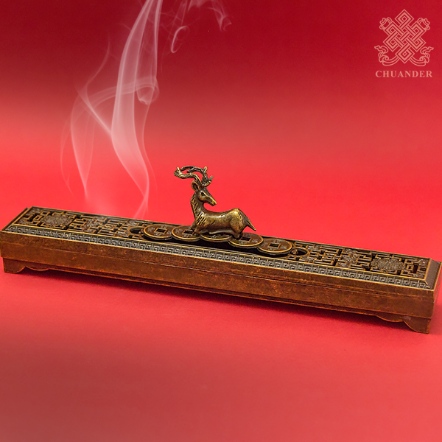 臥爐-一鹿生財-青銅色-銅製（共二款）