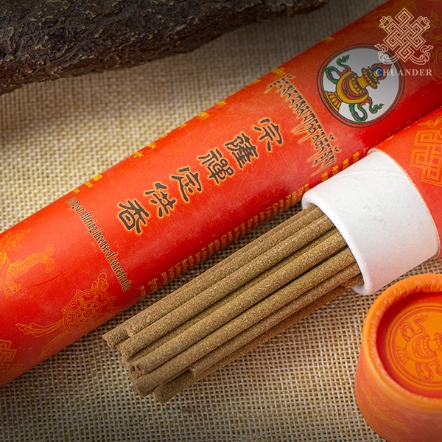 【德格宗薩其美藏醫院】7寸宗薩禪定供香（紅筒）