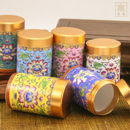 收納小瓷罐-蓮花彩繪（共六色）