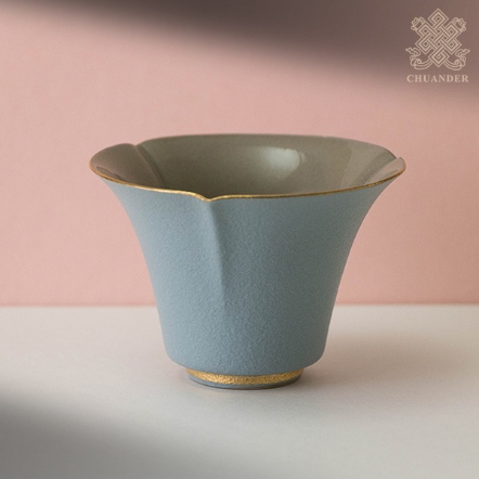 供水杯-花型四季-莫蘭迪灰