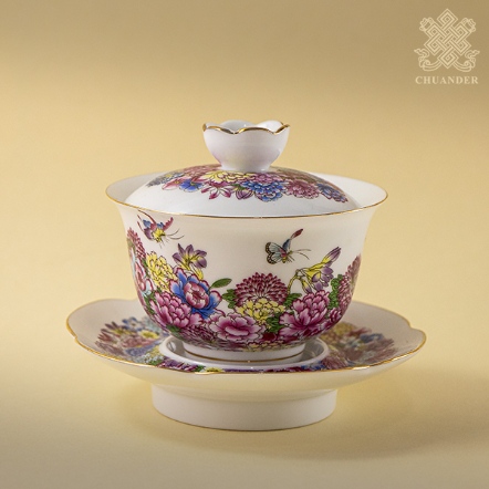 供水杯-彩蝶萬花-三層