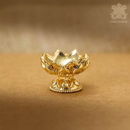 小蓮花供台-鍍金