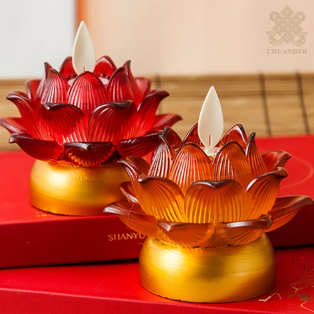 LED充電小祈願心燈-一對（共三色）