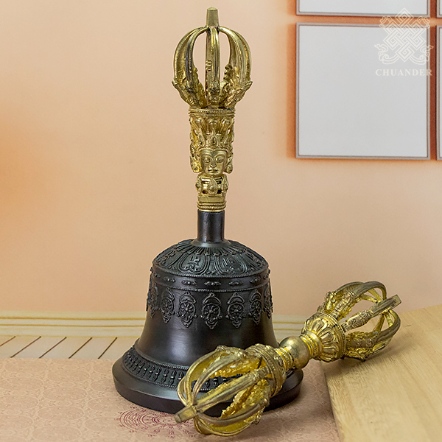 九鈷鈴杵-特級精工-8寸-青銅