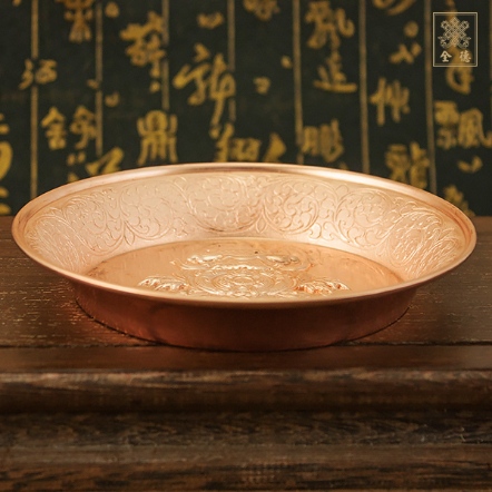 銅盤-八吉祥總集-紅銅色（共四款）