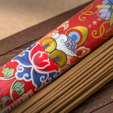 8寸拉卜楞大乘典香-紅色筒