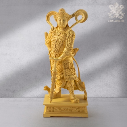 8寸8韋馱立姿-仿木