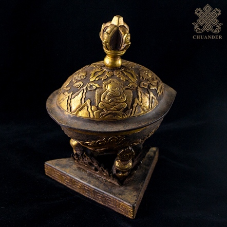 嘎巴拉-銅鎏金-仿古