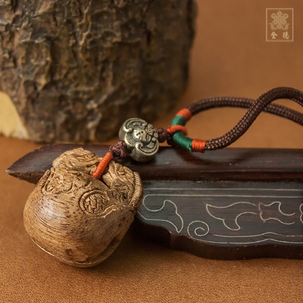 項鍊-越南沉木-雕木魚