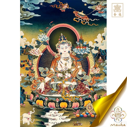 【瑪嘉唐卡】白文殊-小（藝術紙）