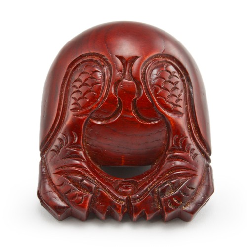 簡單木魚-紅木-龍（多款尺寸）