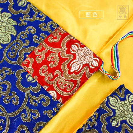 包經布-西藏花-90x90cm-藍色