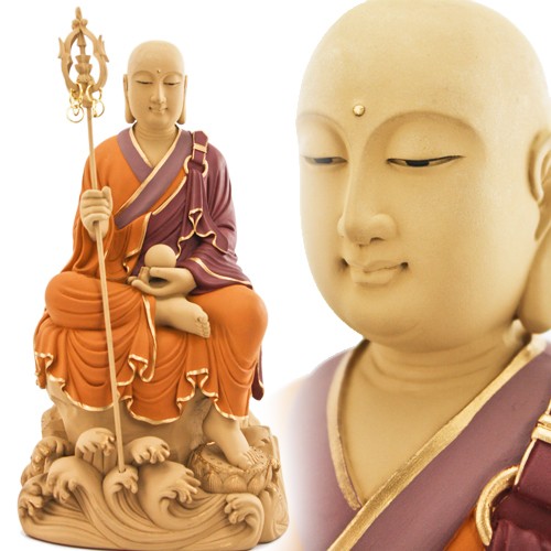 自在地藏-淡彩-8吋8