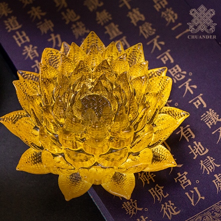 琉璃帝王蓮花-金黃色（共二款）