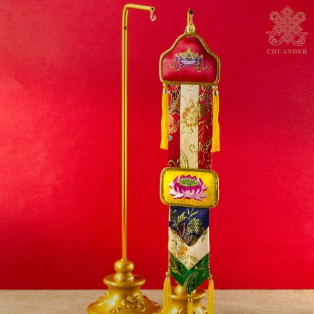 瓔珞架-刻雲圓底座（一對）