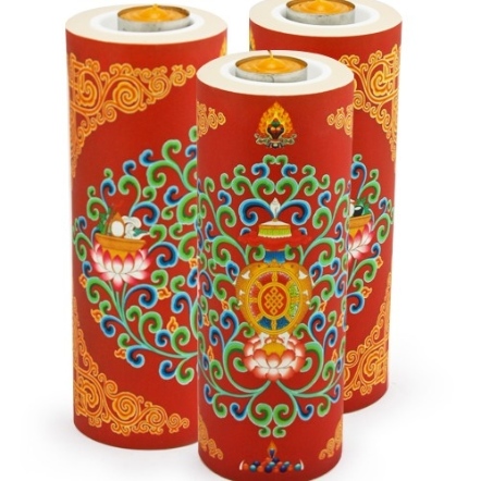 多功能燭台供燈-八吉祥總集