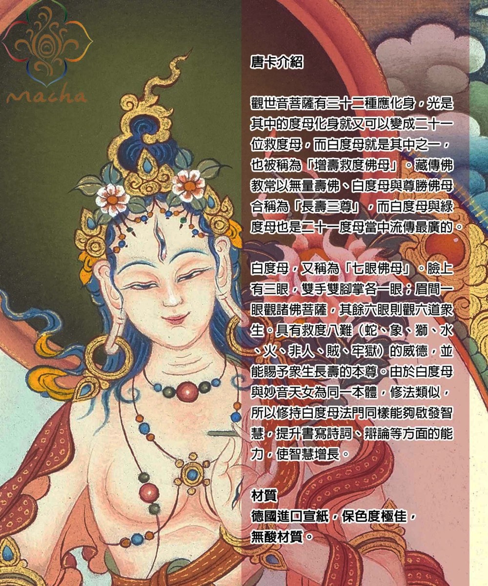 白度母,瑪嘉,瑪嘉唐卡,圖登顛巴