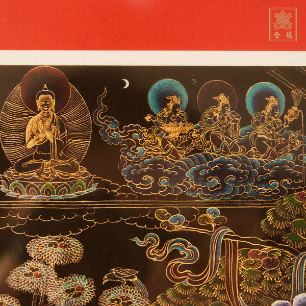 三世佛,黃財神,唐卡