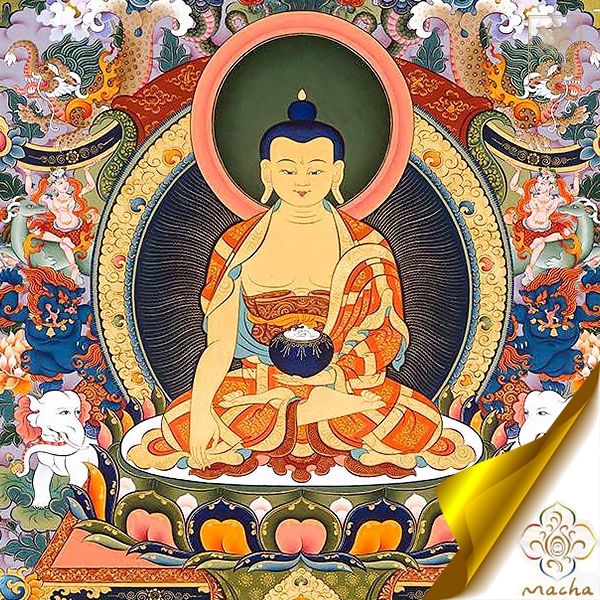 世尊金剛座六靈捧座,瑪嘉,瑪嘉唐卡,圖登顛巴