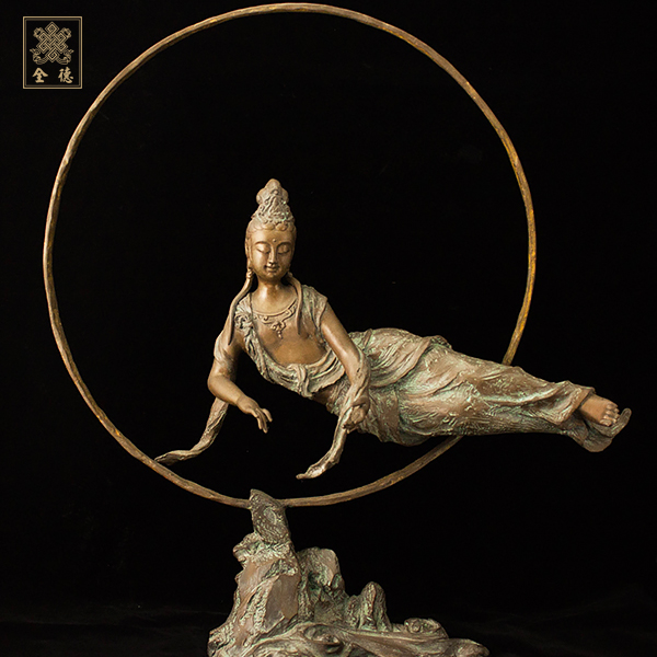 子問,子問銅雕,子問限量原創銅雕-三十三觀音系列-拂曉