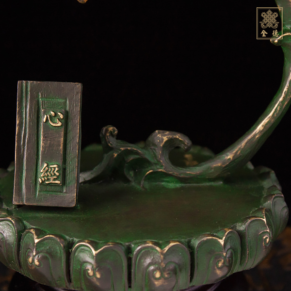 子問,子問銅雕,子問限量原創銅雕-持經觀音