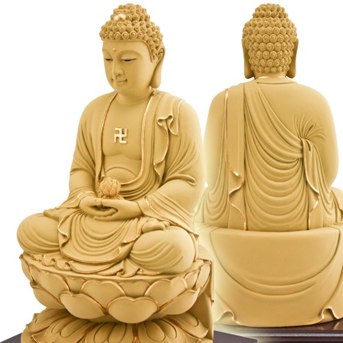 阿彌陀佛坐姿-石金-7寸5