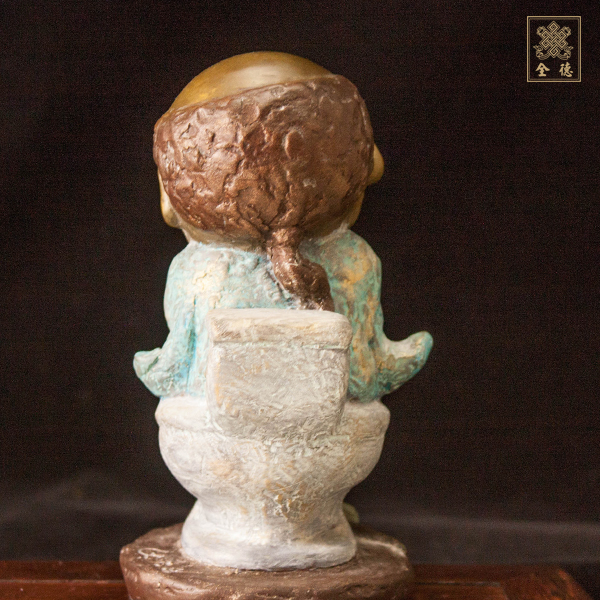 子問,子問銅雕,Q佛-放下-銅雕（附證書）