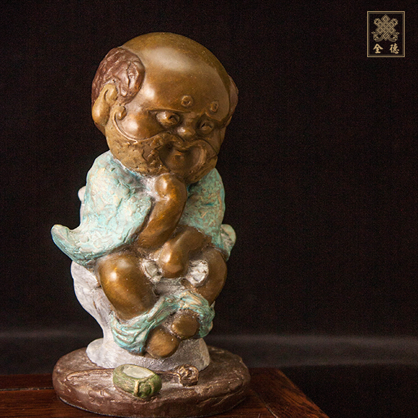 子問,子問銅雕,Q佛-放下-銅雕（附證書）