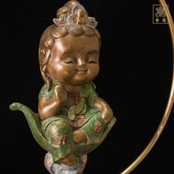 子問,子問銅雕,Q佛-一葉觀音-銅雕（附證書）