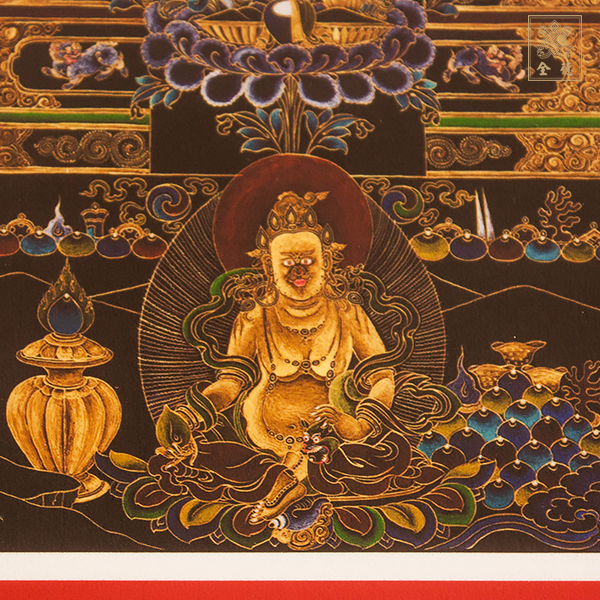 三世佛,黃財神,唐卡