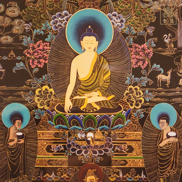 三世佛,黃財神,唐卡