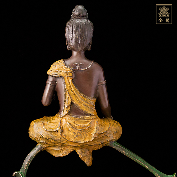 子問,子問銅雕,子問限量原創銅雕-持經觀音