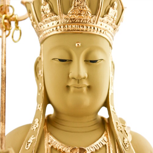 地藏菩薩,地藏坐姿-蓮花座-石金-8寸8