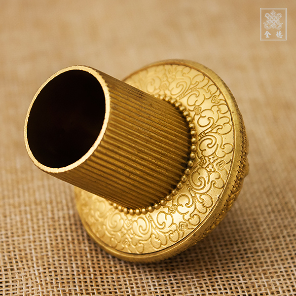 唐卡軸套-八吉祥-銅-精雕（一對）