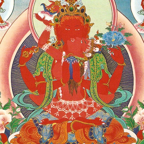 大悲勝海紅觀音-A4BS05