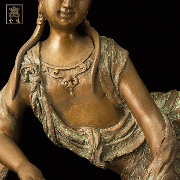 子問,子問銅雕,子問限量原創銅雕-三十三觀音系列-拂曉