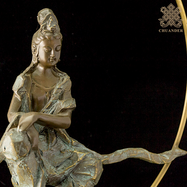 子問,子問銅雕,子問限量原創銅雕-一如自在觀音（附證書）