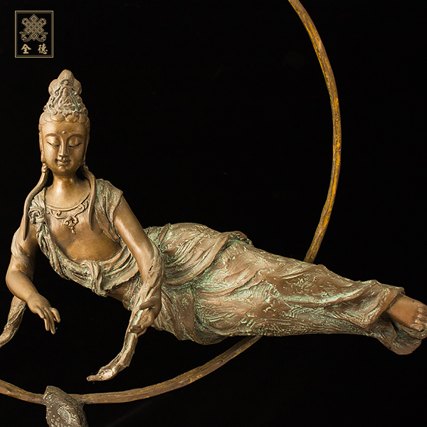 子問,子問銅雕,子問限量原創銅雕-三十三觀音系列-拂曉