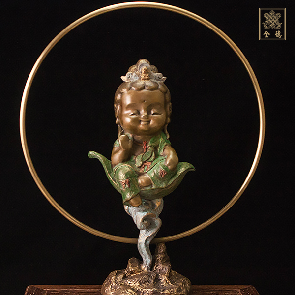 子問,子問銅雕,Q佛-一葉觀音-銅雕（附證書）