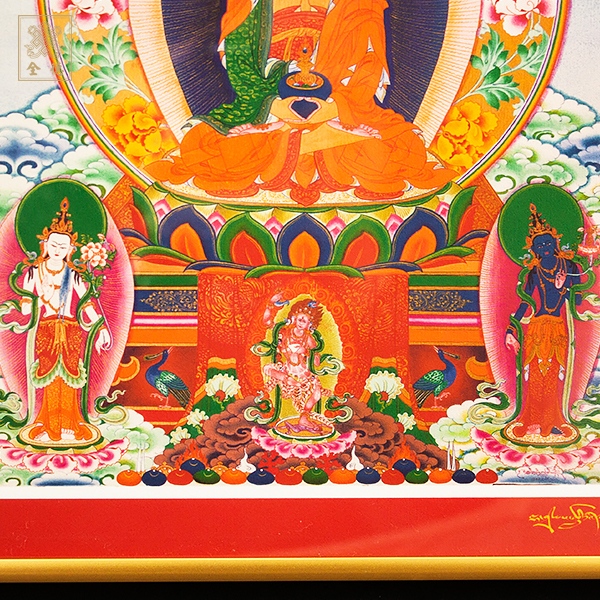 西方三聖,金剛亥母,唐卡