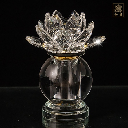 舍利塔-水晶蓮花蓋-11cm