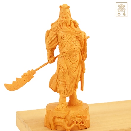 義薄關公-仿木-小-16cm
