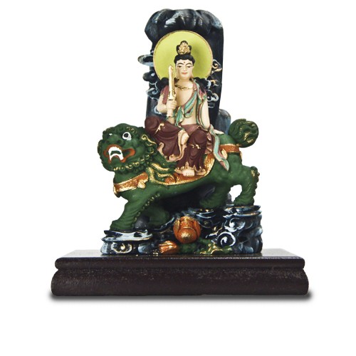 文殊石岩-3吋5彩繪