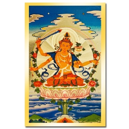 玻璃壁貼-四臂文殊菩薩-BSK01