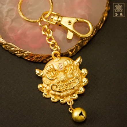 鑰匙圈-獅頭牌-合金鍍金
